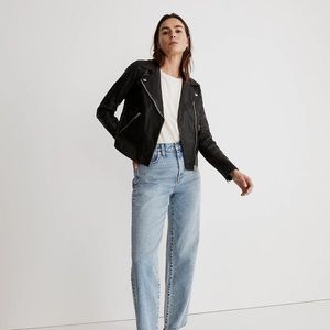 Madewell Washed Leather Motorcycle Jacket